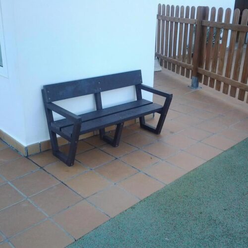 Banco ECOCIUDAD mini ecológico de plástico reciclado